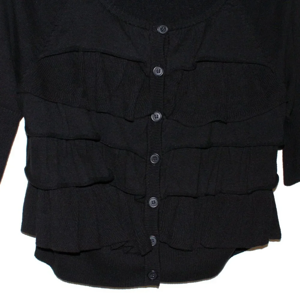 Candie's Vintage Y2K Ruffle Front Cardigan - Picture 7 of 16